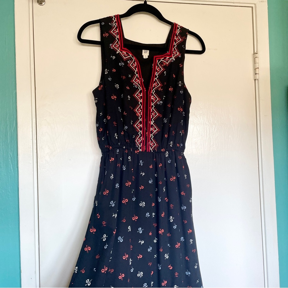 GAP floral prairie dress XS